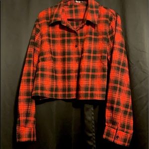 red flannel shirt